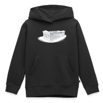 PARTHENON ATHEN - Kinder Premium Organic Hoodie - Schwarz - Vorne - AI Model Kid Male (0cm)