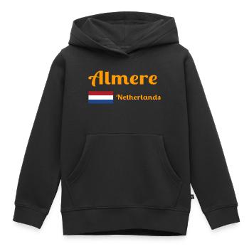 Almere Niederlande - Stilvolle Drucke - Kinder Premium Organic Hoodie - Schwarz - Vorne - AI Model Kid Male (0cm)