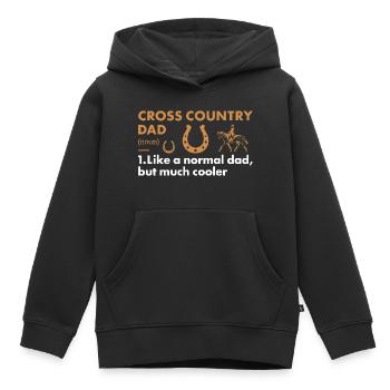 Rider Dad Definition Cross Country - Kinder Premium Organic Hoodie - Schwarz - Vorne - AI Model Kid Male (0cm)