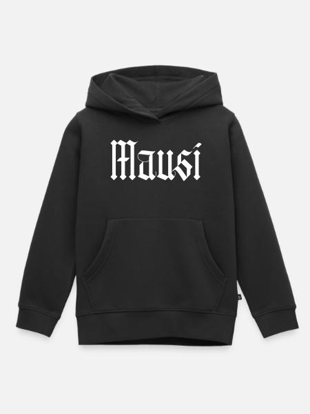 mausi / gothik stil (weiß) - Kinder Premium Organic Hoodie - Schwarz
