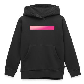 Barres dégradées roses - Sweat Premium à capuche enfant bio - noir - Devant - AI Model Kid Male (0cm)