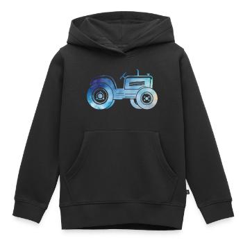 Traktor - Kinder Premium Organic Hoodie - Schwarz - Vorne - AI Model Kid Male (0cm)