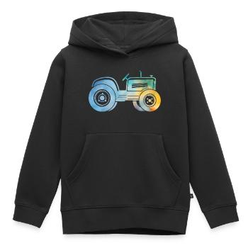 Traktor - Kinder Premium Organic Hoodie - Schwarz - Vorne - AI Model Kid Male (0cm)