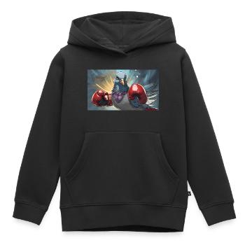 Wortspiel mehrdeutiger Ausdruck Taubenschlag Taubenschlag - Kinder Premium Organic Hoodie - Schwarz - Vorne - AI Model Kid Male (0cm)