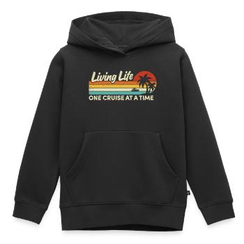 Kreuzfahrtschiff Sommerurlaub - Kinder Premium Organic Hoodie - Schwarz - Vorne - AI Model Kid Male (0cm)