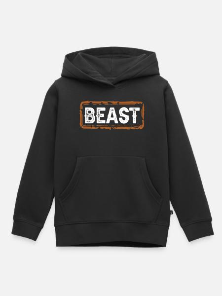 Beast - Kinder Premium Organic Hoodie - Schwarz