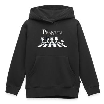 Peanuts Snoopy Charlie Brown Sally Lucy Abbey Road - Kinder Premium Organic Hoodie - Schwarz - Vorne - AI Model Kid Male (0cm)