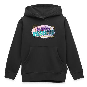 Ocean Sublimation - Kids Premium Organic Hoodie - black - Front - AI Model Kid Male (0cm)