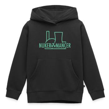 nukeromancer - Kinder Premium Organic Hoodie - Schwarz - Vorne - AI Model Kid Male (0cm)
