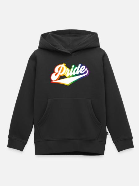 Pride Regenbogen LGBTQ - Kinder Premium Organic Hoodie - Schwarz