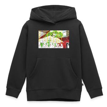 Es gut haben. - Kinder Premium Organic Hoodie - Schwarz - Vorne - AI Model Kid Male (0cm)