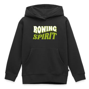 Rowing Spirit - Rudern - Ruderer - Ruderin - Kinder Premium Organic Hoodie - Schwarz - Vorne - AI Model Kid Male (0cm)