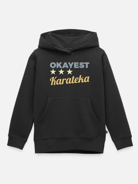 Okayest Karateka - Kinder Premium Organic Hoodie - Schwarz