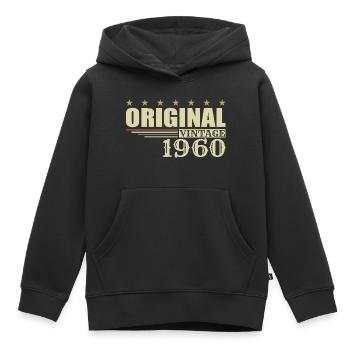 1960 Geburtstag 1960 - Kinder Premium Organic Hoodie - Schwarz - Vorne - AI Model Kid Male (0cm)