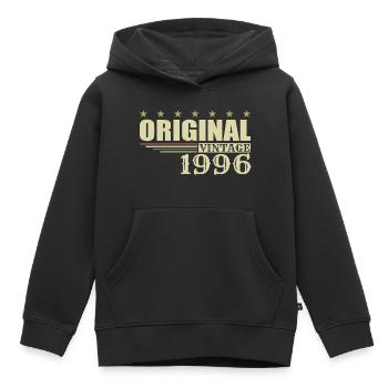 1996 Geburtstag 1996 - Kinder Premium Organic Hoodie - Schwarz - Vorne - AI Model Kid Male (0cm)