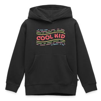 Cool Kid - Positive Colorful Affirmation for Kids - Kids Premium Organic Hoodie - black - Front - AI Model Kid Male (0cm)