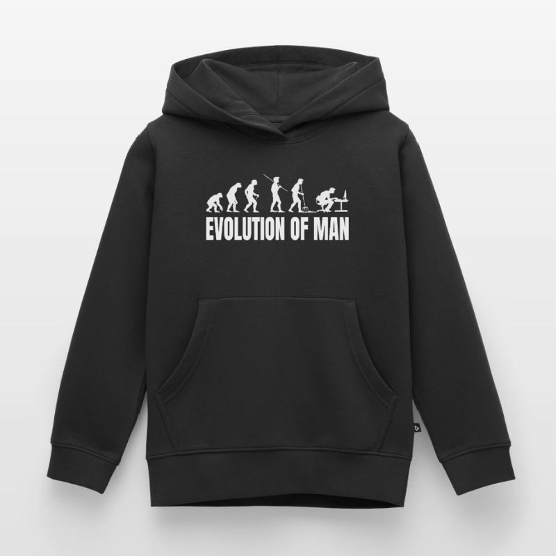 Evolution of Programmierer IT Computer Coder Kinder Premium Organic Hoodie