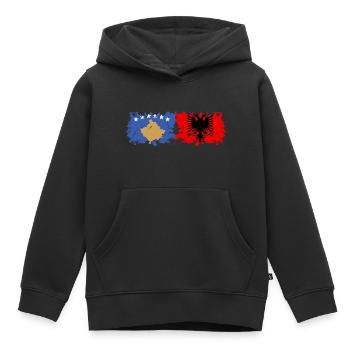 Albanie Kosovo - Sweat Premium à capuche enfant bio - noir - Devant - AI Model Kid Male (0cm)