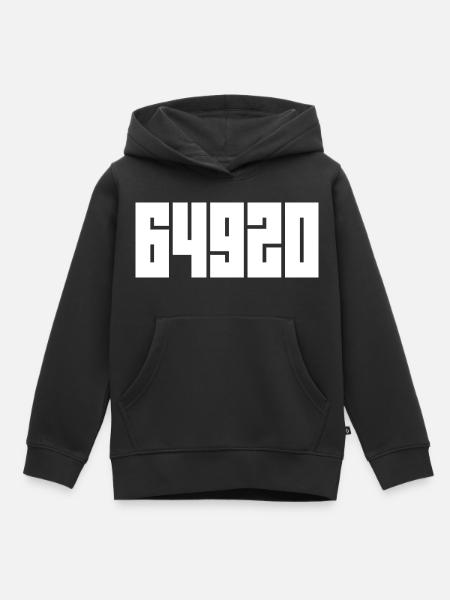 64920 Piła. Postleitzahl Piła - Kinder Premium Organic Hoodie - Schwarz