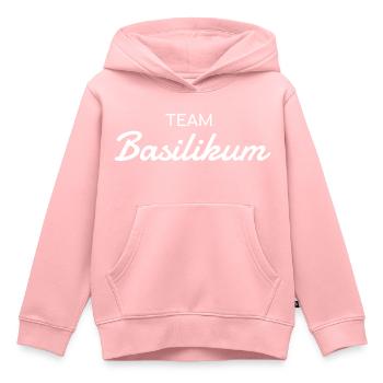 Team Basilikum - Kräuter Liebhaber - Kinder Premium Organic Hoodie - Rosa - Vorne - AI Model Kid Female (0cm)