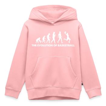 The Evolution Of Basketball - Kids Premium Organic Hoodie - rose - Front - AI Model Kid Female (0cm)