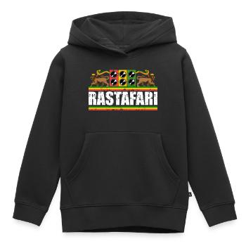 Reggae Rastafari - Kinder Premium Organic Hoodie - Schwarz - Vorne - AI Model Kid Male (0cm)