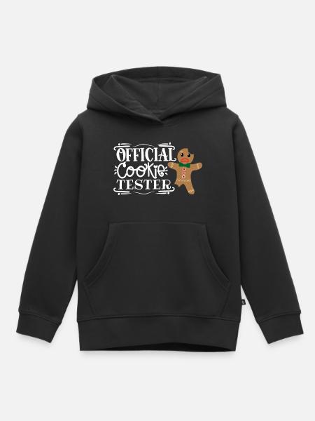 Official cookie tester - Kids Premium Organic Hoodie - black