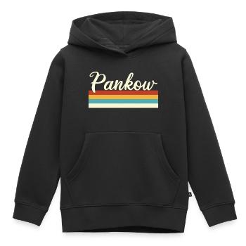 Pankow - Berlin - Retro - Vintage - Balken - Kinder Premium Organic Hoodie - Schwarz - Vorne - AI Model Kid Male (0cm)
