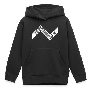 Je ne suis pas autoritaire, je suis agressivement serviable en disant des blagues - Sweat Premium à capuche enfant bio - noir - Devant - AI Model Kid Male (0cm)