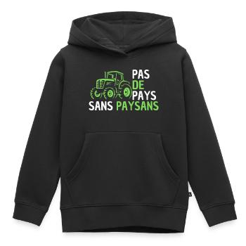 Traktor, Bauer, Bauer, ich bin Bauer - Kinder Premium Organic Hoodie - Schwarz - Vorne - AI Model Kid Male (0cm)