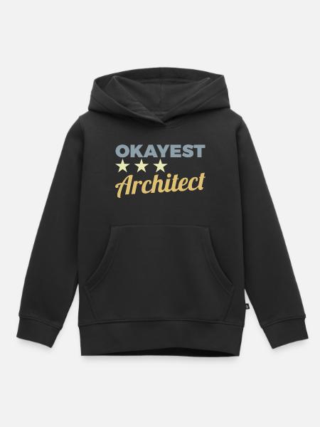 Okayest Architekt - Kinder Premium Organic Hoodie - Schwarz