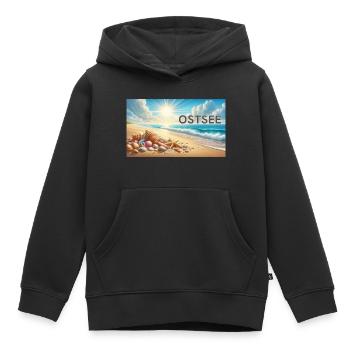 Ostsee - Kinder Premium Organic Hoodie - Schwarz - Vorne - AI Model Kid Male (0cm)