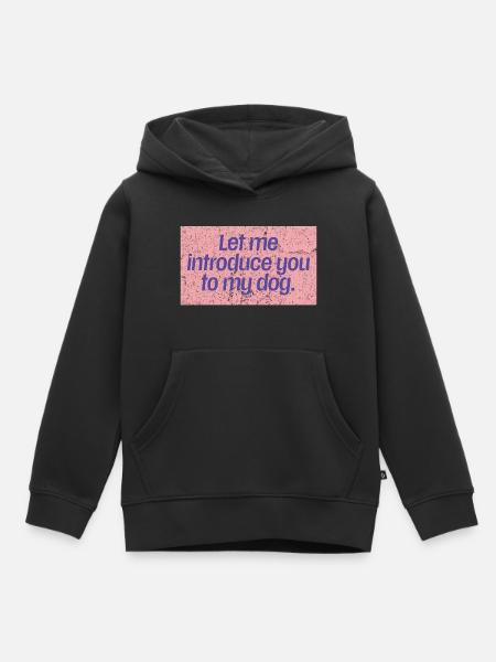 Dog First Impressions - Kinder Premium Organic Hoodie - Schwarz