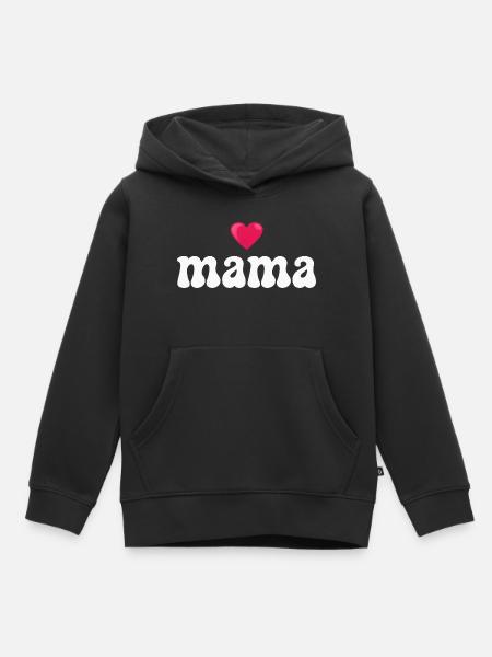 Mama Mutter - Kinder Premium Organic Hoodie - Schwarz