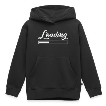 Chargement - Sweat Premium à capuche enfant bio - noir - Devant - AI Model Kid Male (0cm)