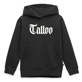 Tatouage - Sweat Premium à capuche enfant bio - noir - Devant - AI Model Kid Male (0cm)