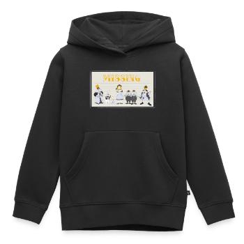 Alice Au Pays Des Merveilles Disparue - Sweat Premium à capuche enfant bio - noir - Devant - AI Model Kid Male (0cm)
