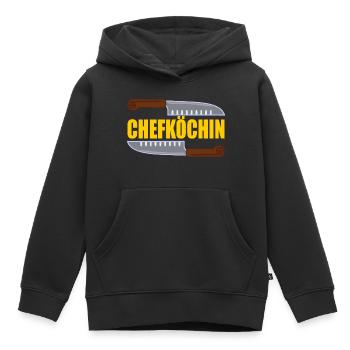 Chefköchin - Kinder Premium Organic Hoodie - Schwarz - Vorne - AI Model Kid Male (0cm)