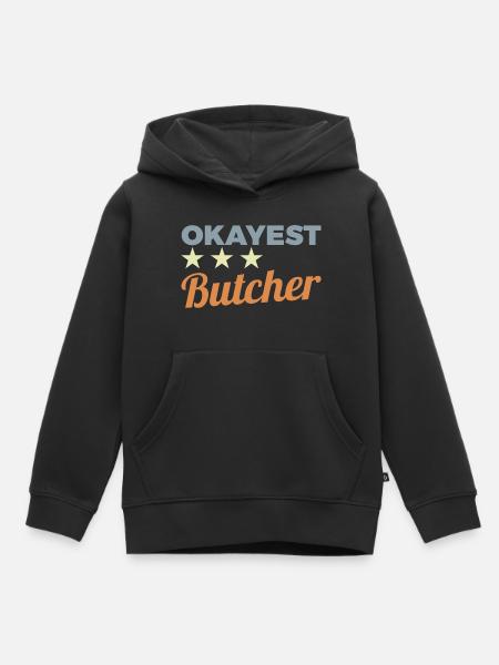 Durchschnittlicher Metzger - Kinder Premium Organic Hoodie - Schwarz