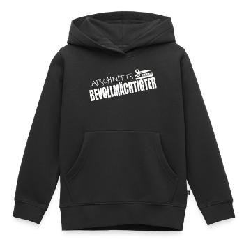 ABSCHNITTSBEVOLLMÄCHTIGTER - Kinder Premium Organic Hoodie - Schwarz - Vorne - AI Model Kid Male (0cm)