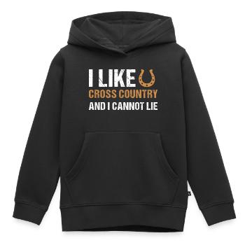 Rider I Like Cross Country - Kinder Premium Organic Hoodie - Schwarz - Vorne - AI Model Kid Male (0cm)