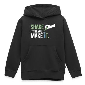 Équipement certifié spécialisé en succusion clinique - Sweat Premium à capuche enfant bio - noir - Devant - AI Model Kid Male (0cm)