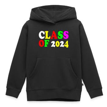 Class of 2024 - Kinder Premium Organic Hoodie - Schwarz - Vorne - AI Model Kid Male (0cm)