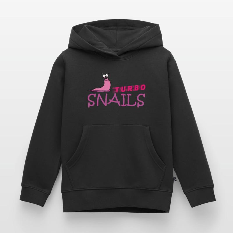 Chemise de course boueuse boue course d’obstacles ocr Team Snail Sweat Premium à capuche enfant bio