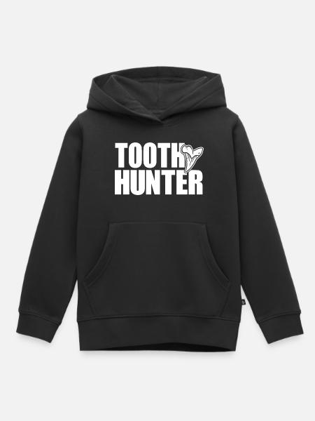 Haifischzähne Haizähne Zahnjäger Paleontologe - Kinder Premium Organic Hoodie - Schwarz