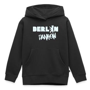 Berlin Pankow lettrage Grafitti souvenir district - Sweat Premium à capuche enfant bio - noir - Devant - AI Model Kid Male (0cm)