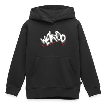 Weirdo - Kinder Premium Organic Hoodie - Schwarz - Vorne - AI Model Kid Male (0cm)