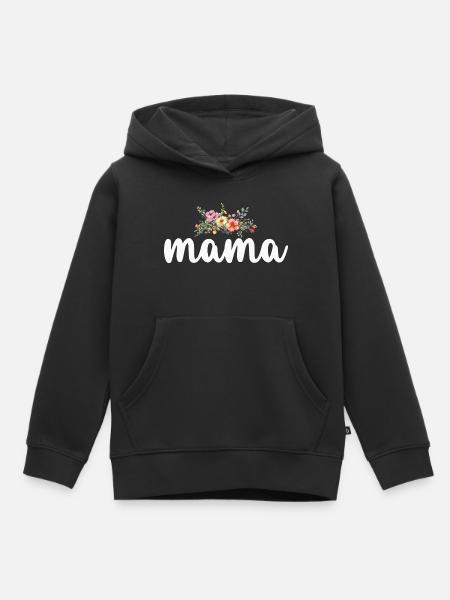 Mama Mutter - Kinder Premium Organic Hoodie - Schwarz