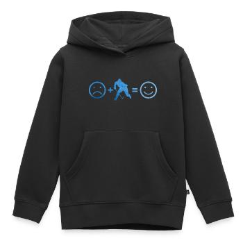 Eishockey Spieler Herren Damen Eishockey - Kinder Premium Organic Hoodie - Schwarz - Vorne - AI Model Kid Male (0cm)