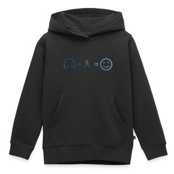 Ski Tour Women Ski Touring Ski Mountaineering - Kids Premium Organic Hoodie - black - Front - AI Model Kid Male (0cm)